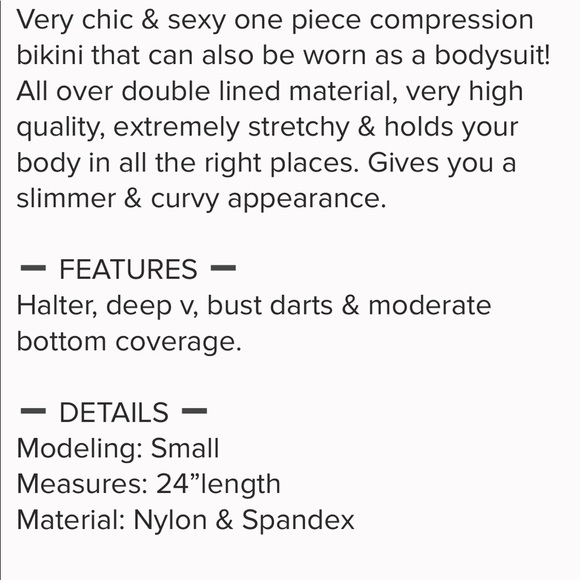 Black deep V swimsuit - Picture 8 of 8